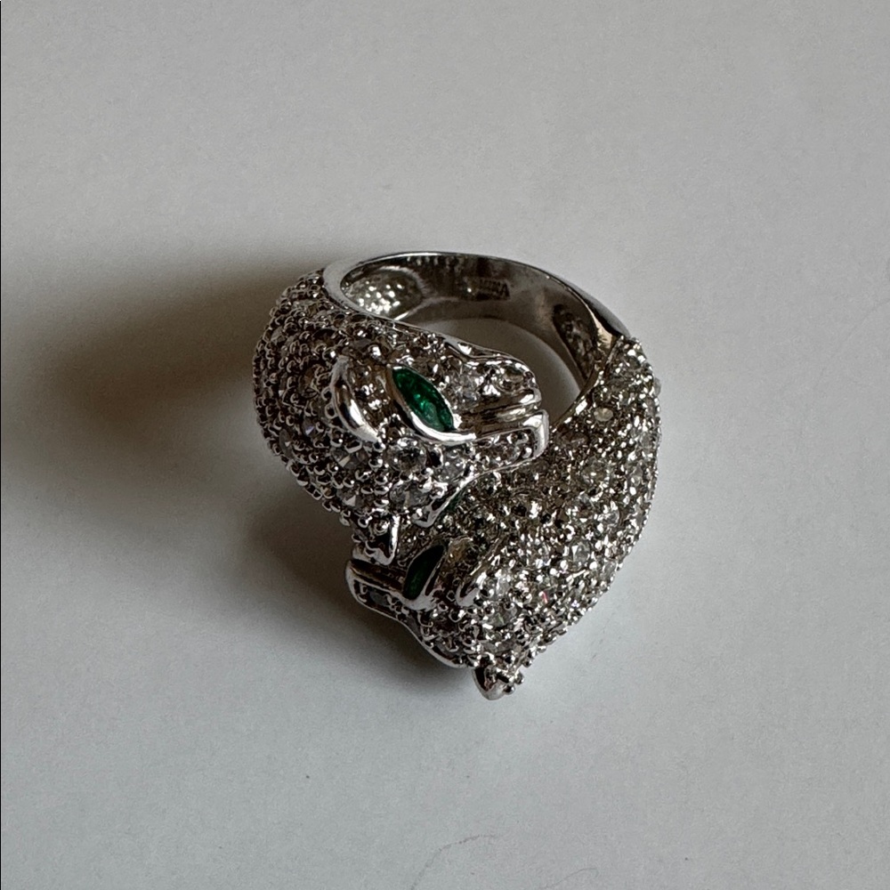 Crystal Panther Ring
